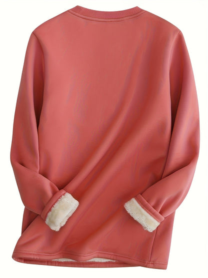 Soft Fleece Crew Neck Sweatshirt