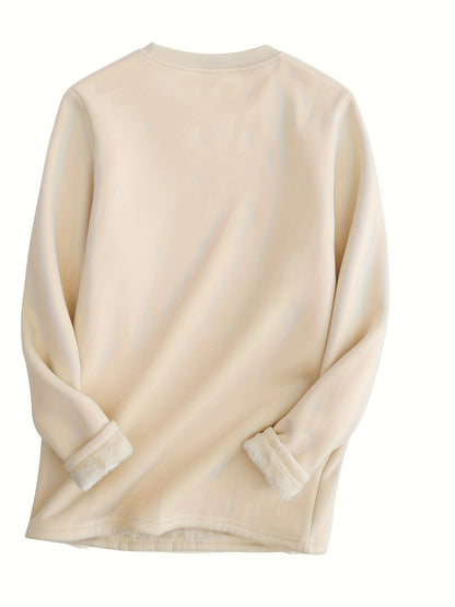 Soft Fleece Crew Neck Sweatshirt