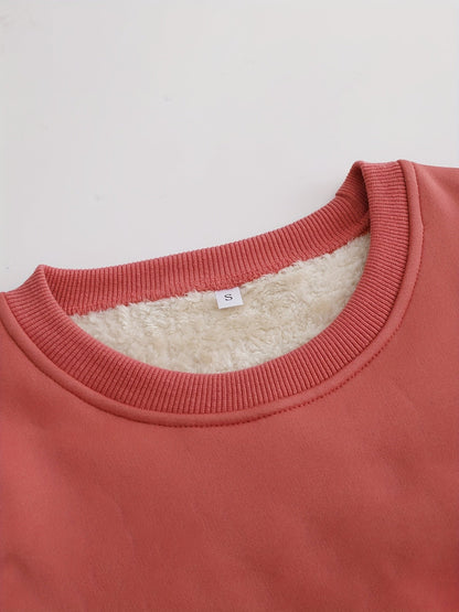 Soft Fleece Crew Neck Sweatshirt