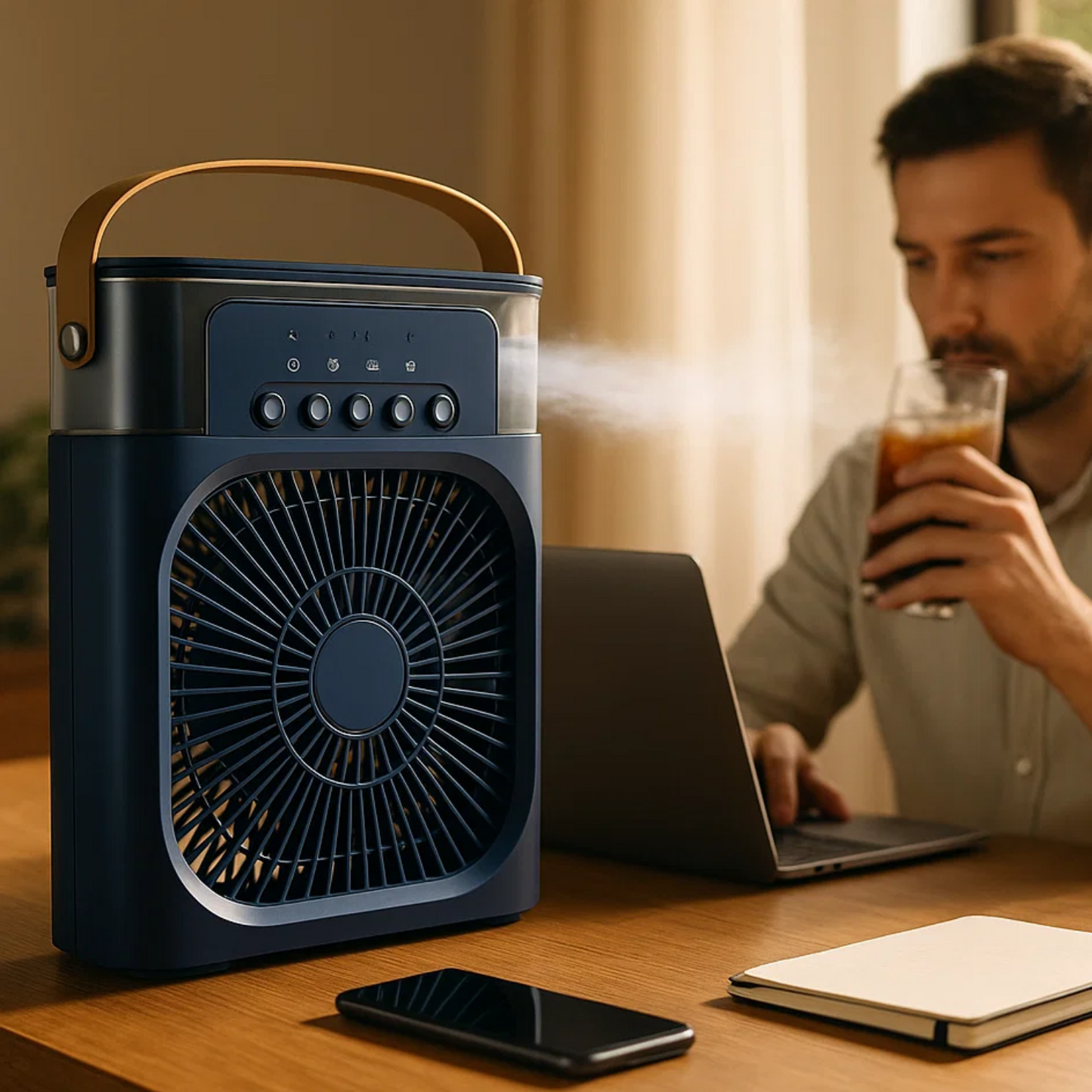 3-in-1 Portable Air Cooler & Humidifier