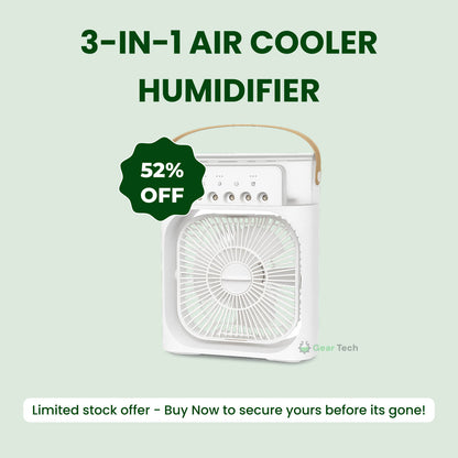 3-in-1 Portable Air Cooler & Humidifier