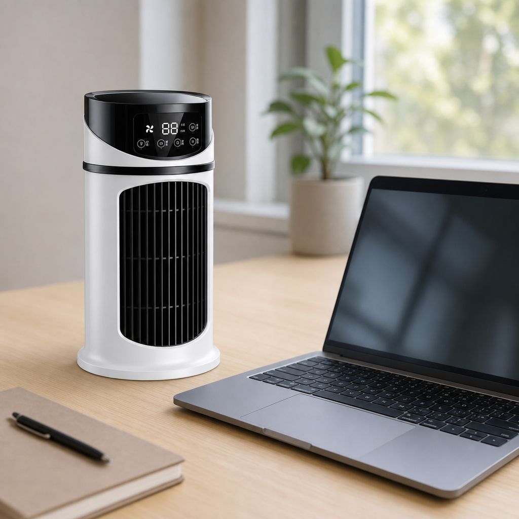 Personal 3-in-1 USB Desk Air Cooler, Humidifier & Fan
