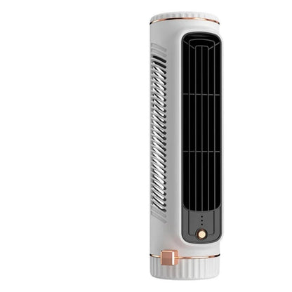 Compact Bladeless Tower Fan - Portable USB Power & 3 Speeds
