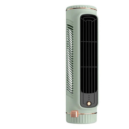 Compact Bladeless Tower Fan - Portable USB Power & 3 Speeds