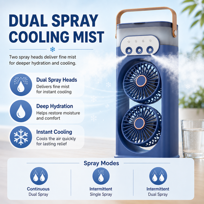 Compact Personal Cooling Tower Fan with Humidifier
