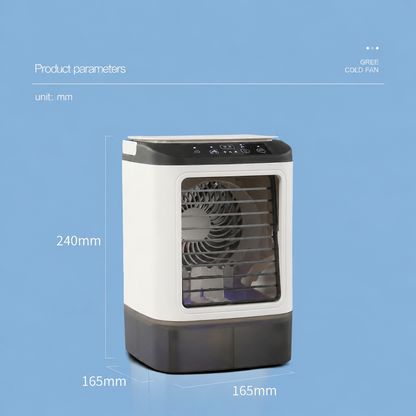 Portable Desk Air Cooler with Misting & Ice Box for Personal Comfort