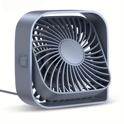 Compact USB Desk Fan with 360° Rotation