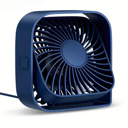 Compact USB Desk Fan with 360° Rotation