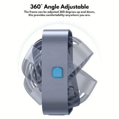Compact USB Desk Fan with 360° Rotation