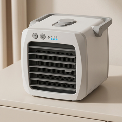 Compact USB Personal Air Cooler & Humidifier Fan