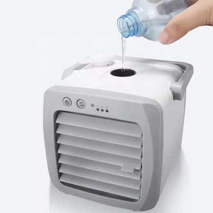 Compact USB Personal Air Cooler & Humidifier Fan