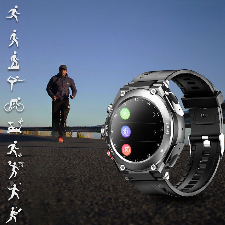 Advanced Smartwatch with Integrated Bluetooth Earbuds