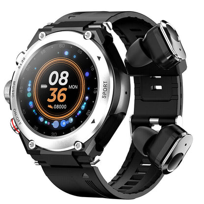 Advanced Smartwatch with Integrated Bluetooth Earbuds - OutfitLondon