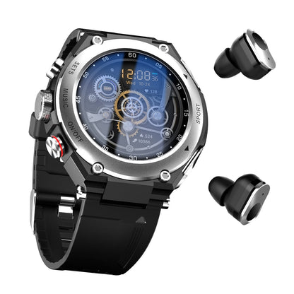 Advanced Smartwatch with Integrated Bluetooth Earbuds