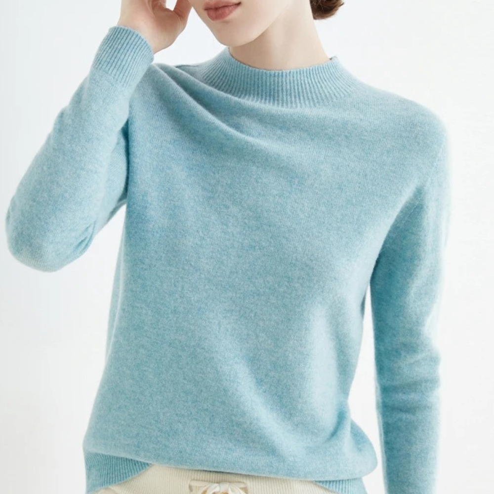Cozy Cashmere Crew Neck Women's Sweater