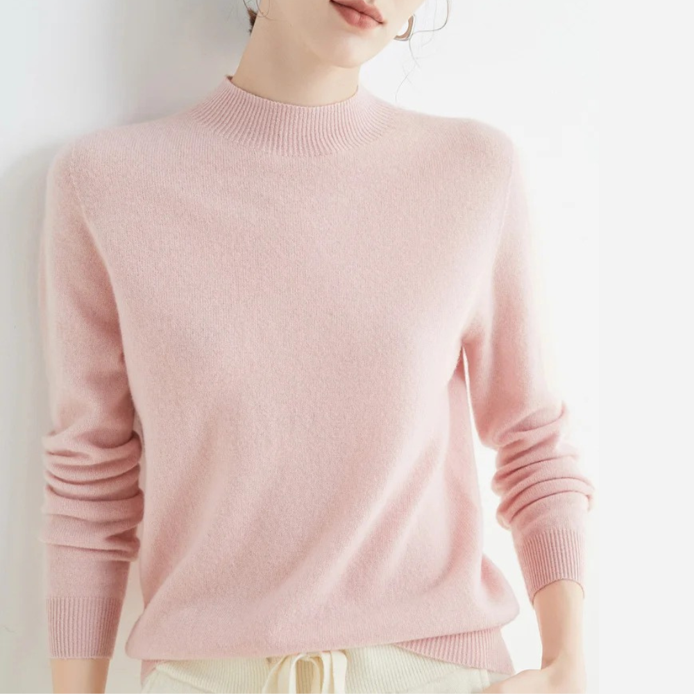 Cozy Cashmere Crew Neck Women's Sweater