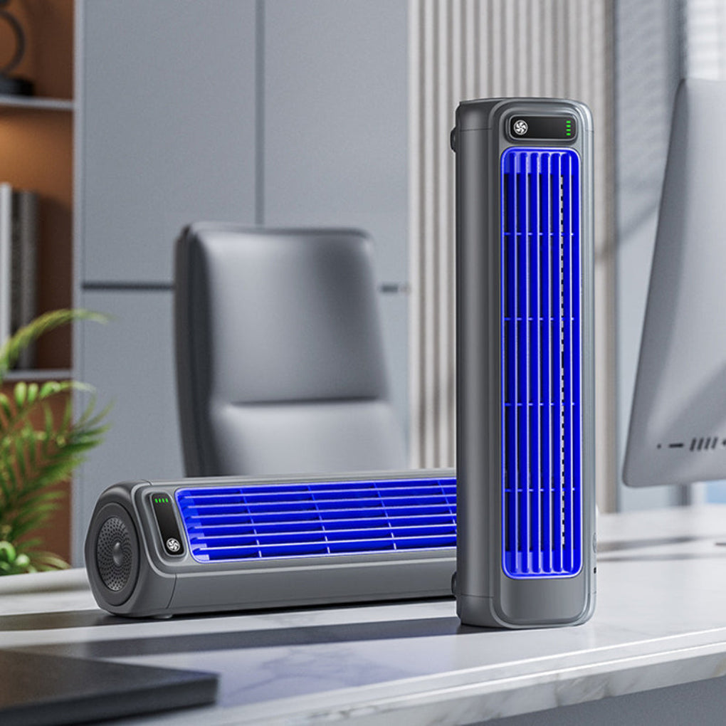 Personal Cordless Bladeless Air Cooling Fan - Rechargeable & Portable