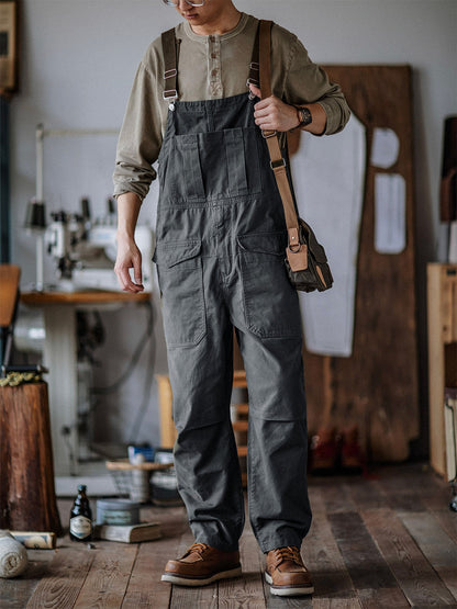 Cosima | Relaxed Fit Cotton Bib Overalls