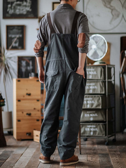 Cosima | Relaxed Fit Cotton Bib Overalls