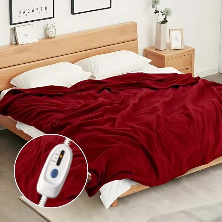 Soft Plush Electric Heat Blanket - OutfitLondon