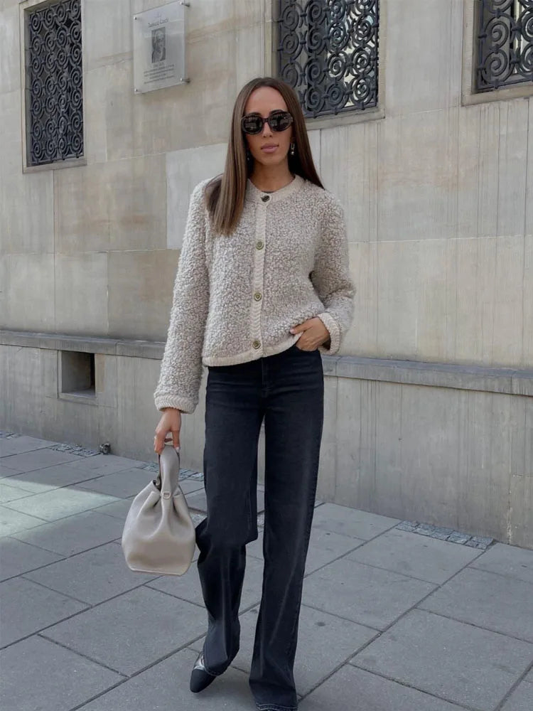 Warm Fleece Cardigan Vest for Cold Winter Nights