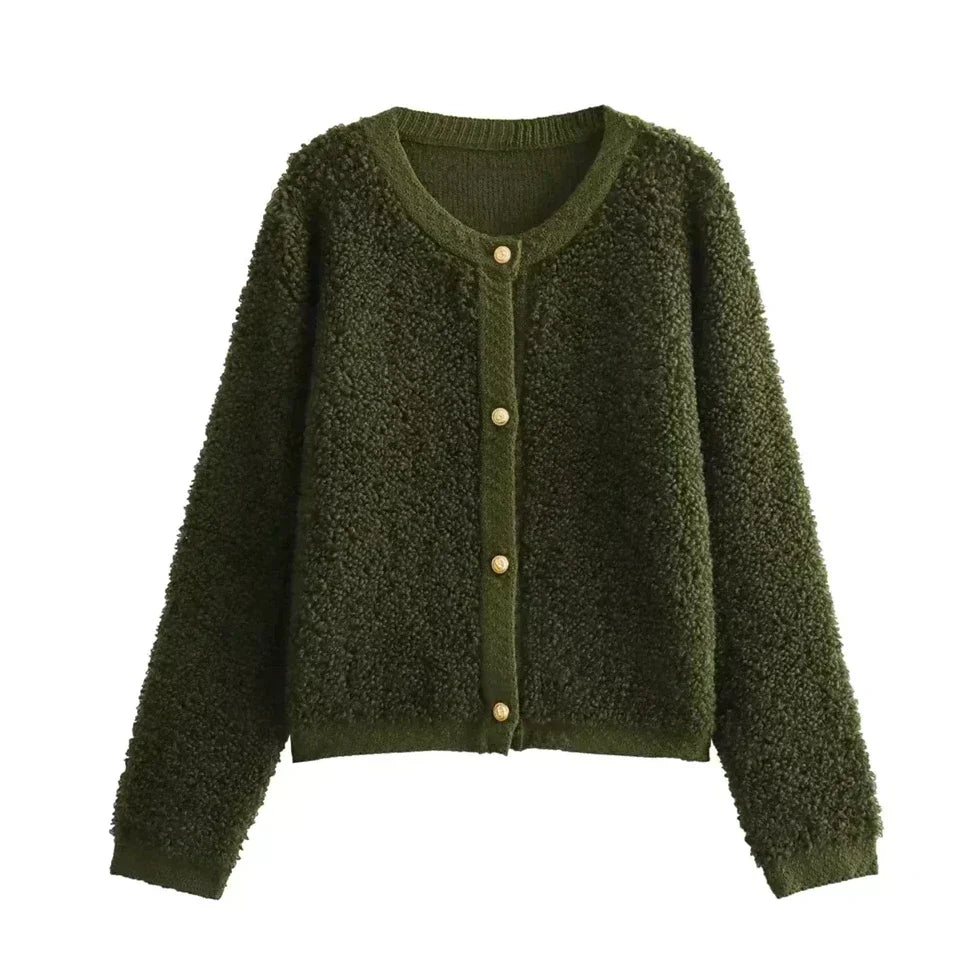 Warm Fleece Cardigan Vest for Cold Winter Nights