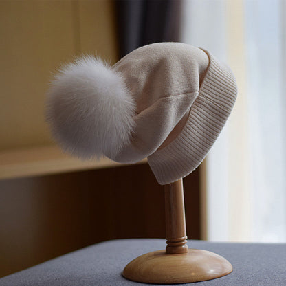 Soft Knit Pom Beanie | Fitted Winter Hat
