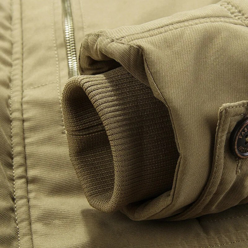 Men's Quilted Patterned Bomber Jacket