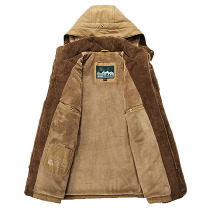 Warm Long Men's Parka Coat - Winter Frost Jacket