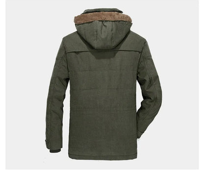 Warm Long Men's Parka Coat - Winter Frost Jacket