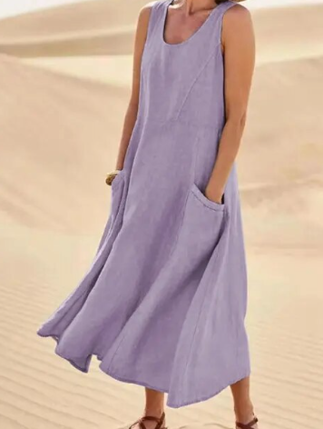 Comfortable Women's Sundress with Side Pockets