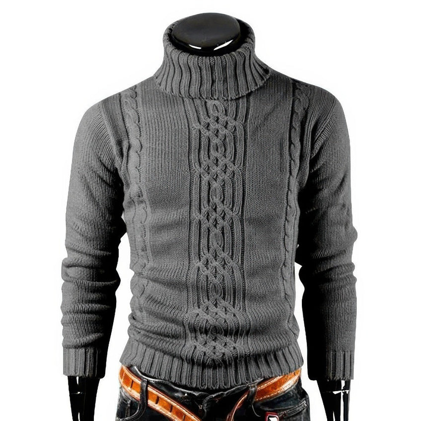 Classic Men's Turtleneck Sweater - OutfitLondon
