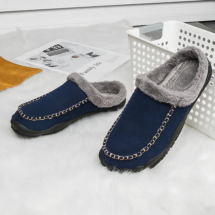 Men Winter Orthopedic Barefoot Slippers Premium Arch Support Plantar Fasciitis Slippers