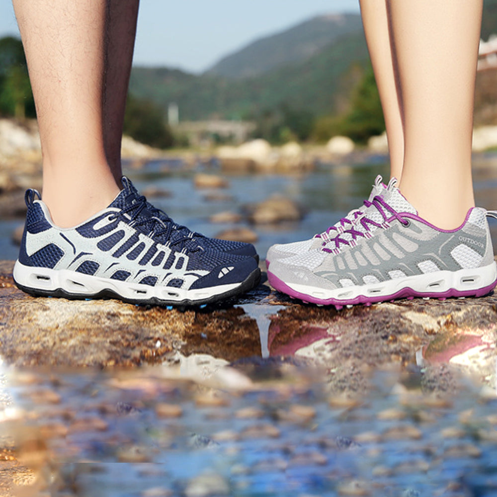 Unisex -New Mesh Lace Up Outdoor Hiking Sneakers