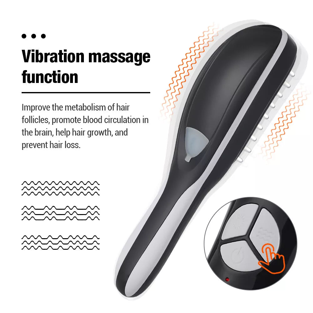 Scalp Massager Spray Brush – Massage, Light Therapy & Essential Oil Diffuser