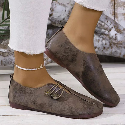 Women’s Summer Slippers Comfortable Flat Shoes with Round Toe