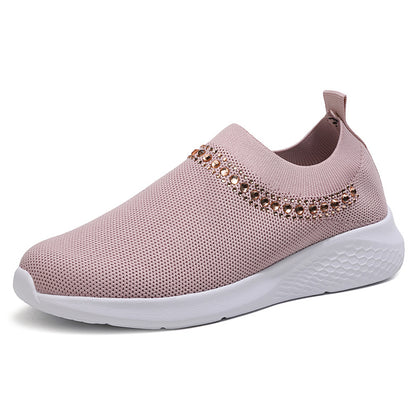 Women's Inlaid Knitting Leisure Comfortable Soft Bottom Shoes