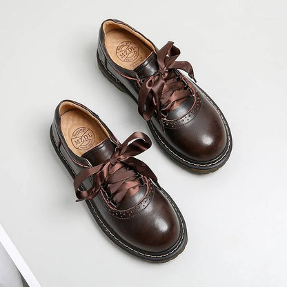 Classic Ladies Lace Up Oxford Shoes