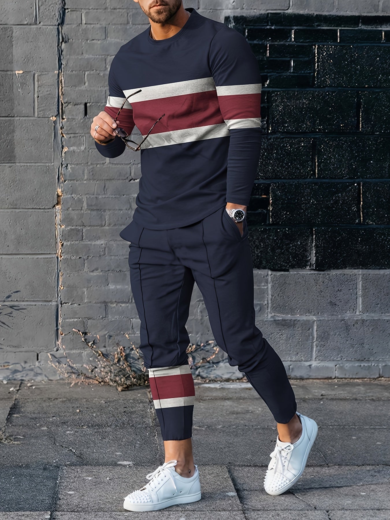 Warm Fleece Mens Hoodie and Sweatpant Set - OutfitLondon