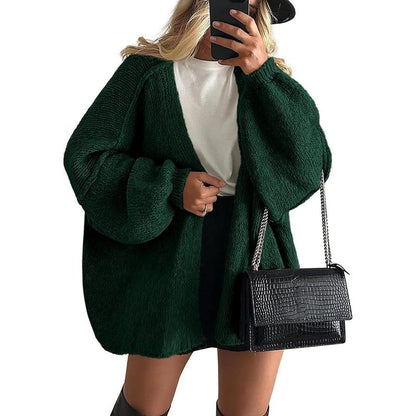 Women's Cozy Large Fit Fall Knit Sweater Cardigan