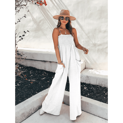 Relaxed Fit Summer Wide Leg Jumpsuit for Women