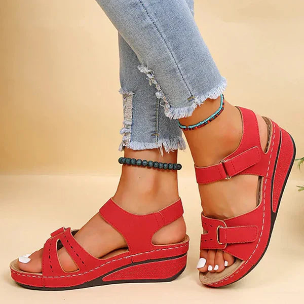 Ladies Classic Vintage Ankle Strap Sandals