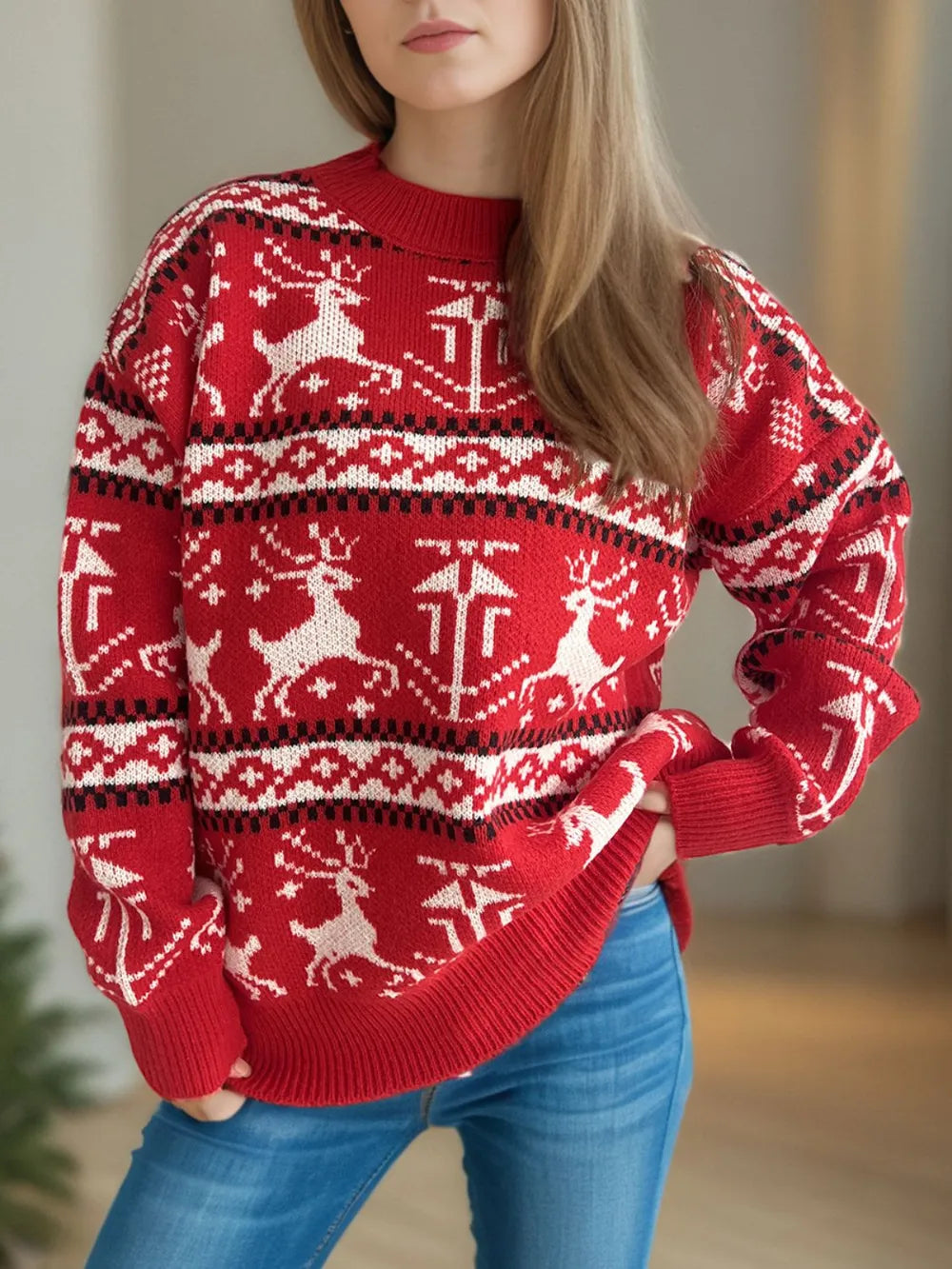 Funny Graphic Christmas Sweater – Vibrant Festive Design - OutfitLondon
