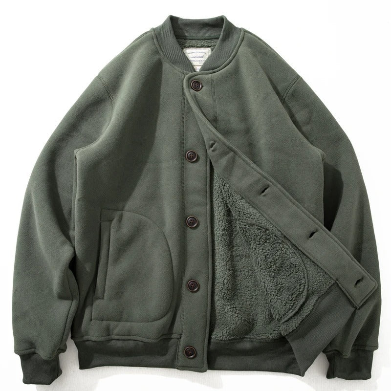 Warm Mens Fleece Coat