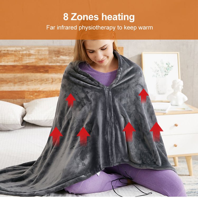 Electric Heating Plush Blanket-USB Heating Warm Shawl