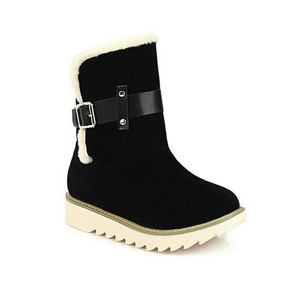 Warm Non Slip Ankle Snow Boots Winter Fur Lining Booties8945
