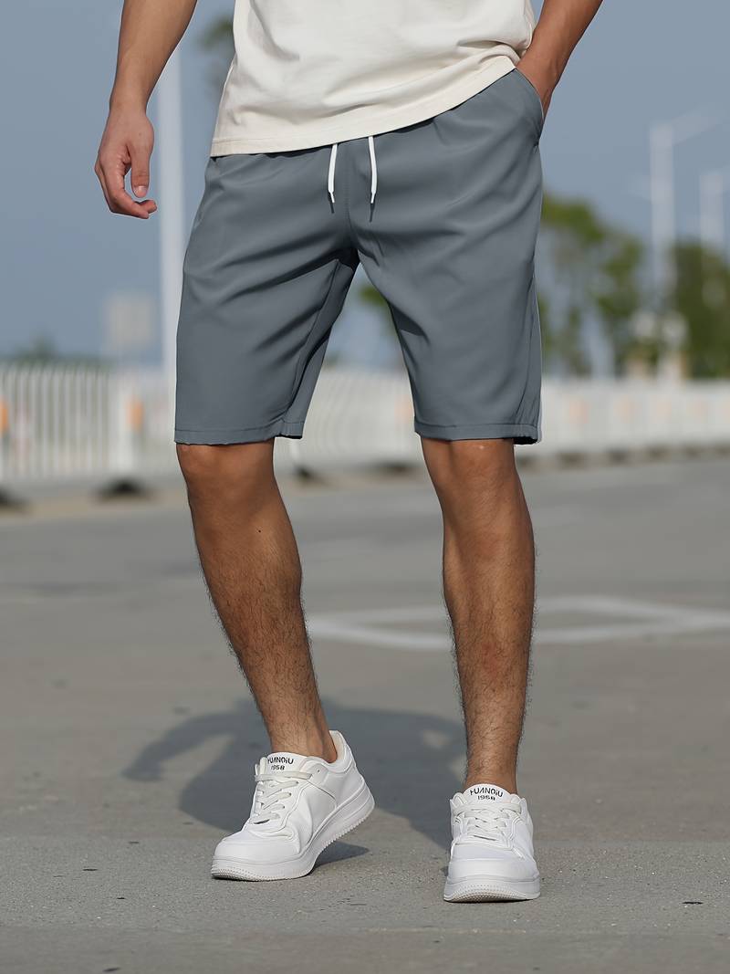 Casual Graphic Elastic Waist Shorts