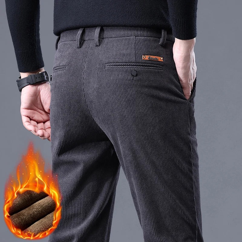 Cozy Thermal Cotton Trousers for Winter