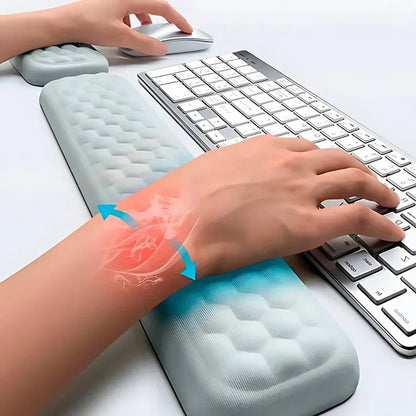 Wrist Protection Rest Pad | for Mouse and Keyboard - Elevates Wrist - Reduces Strain Pain