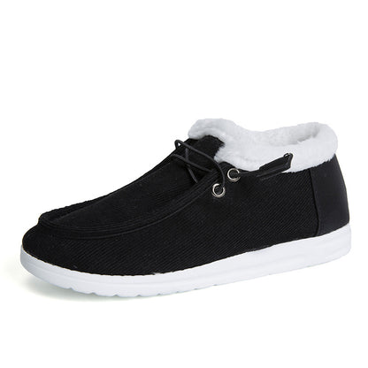 Flat Slip-On Bootie Warm Lining Ankle Snow Boots